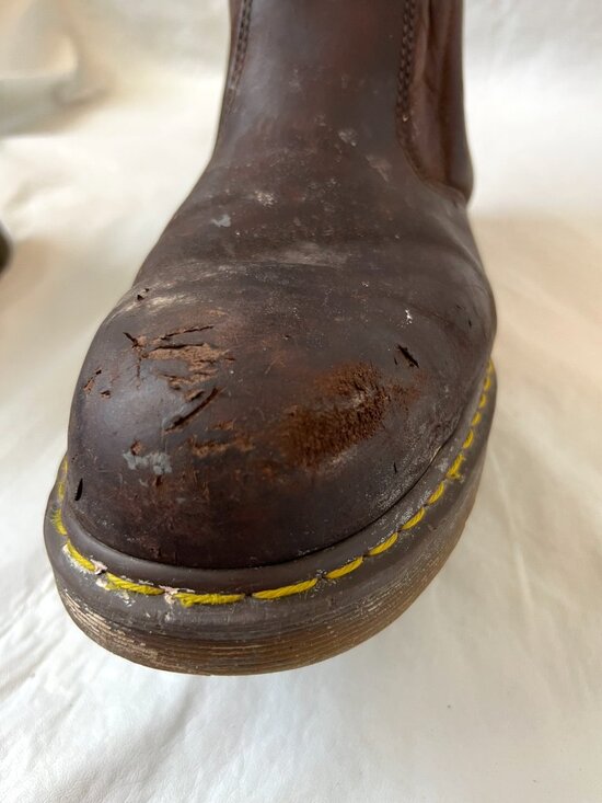 Dr Martens Boots Icon 2295 Steel Toe Work brown leather mens 13 pull on safety main image 12